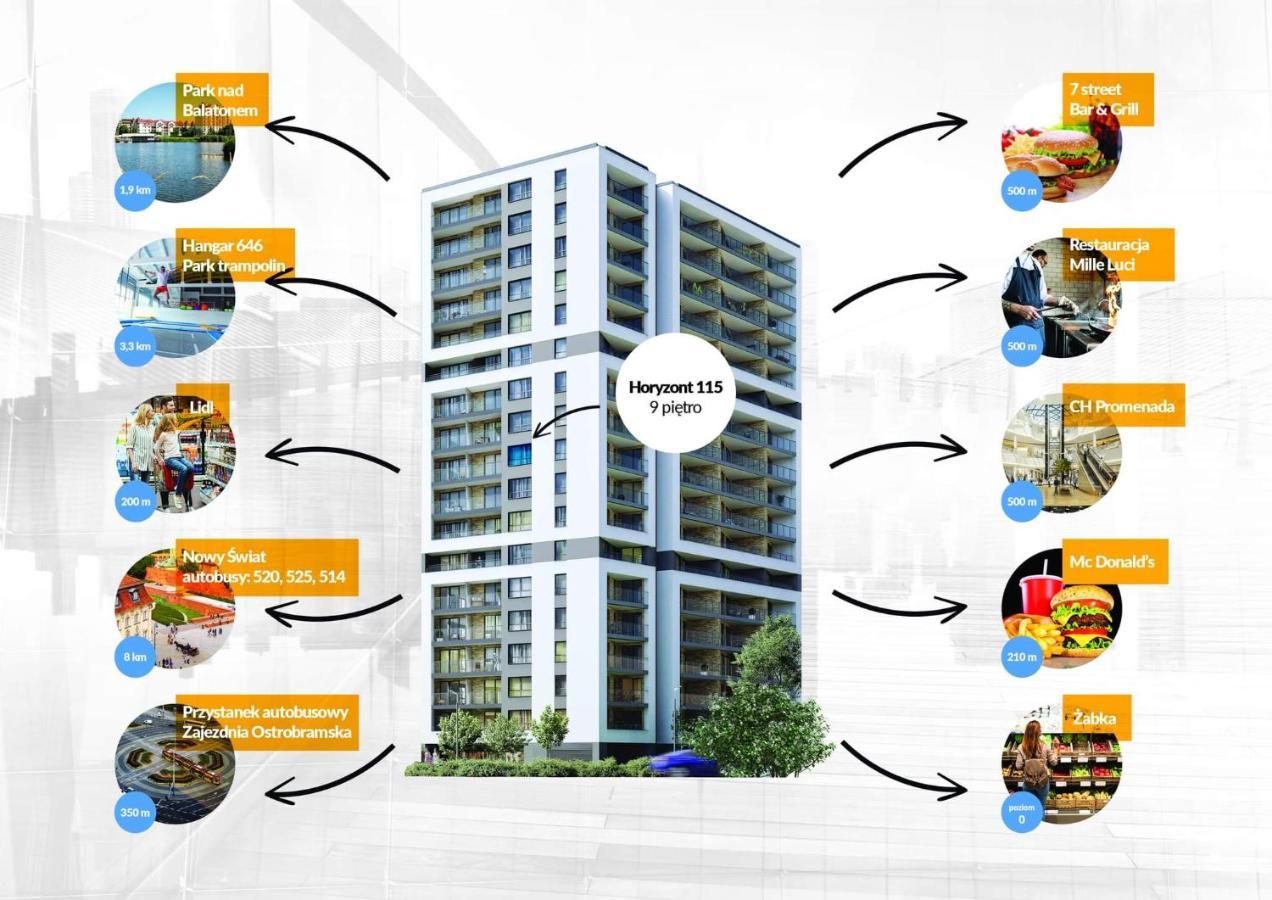 Horyzont 115 Apartamento Varsóvia Exterior foto